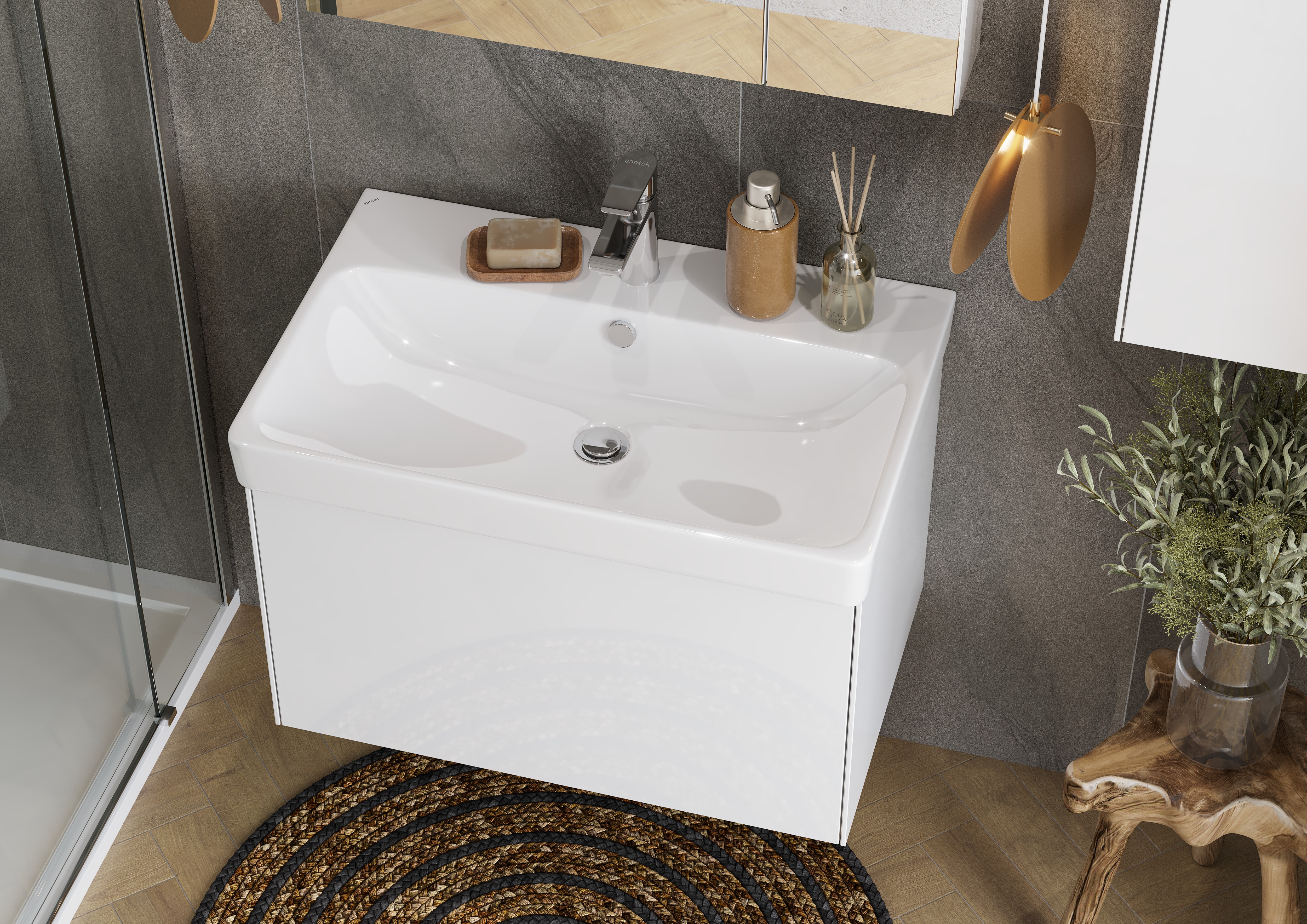 Мебель для ванной Акватон Асти 70 см белая, цвет белый 1A263001AX2B0 - фото 2