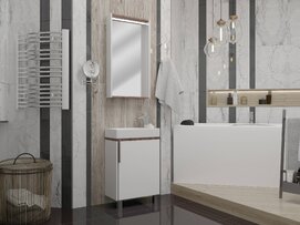 Фото Шкаф-зеркало Aquaton Бэлла 46 1A221702BBAZ0