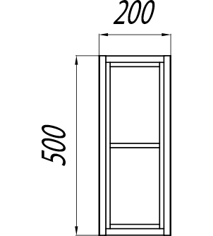 Полка Акватон Брук 20 дуб феррара 1A201101BCDF0, цвет белый - фото 2