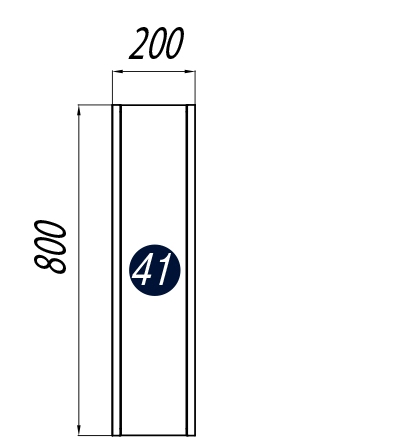 Шкаф Акватон Брук 20 дуб латте 1A201003BCDL0, цвет белый - фото 2