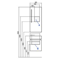 Тумба с раковиной aquaton эклипс м светлый эбони l