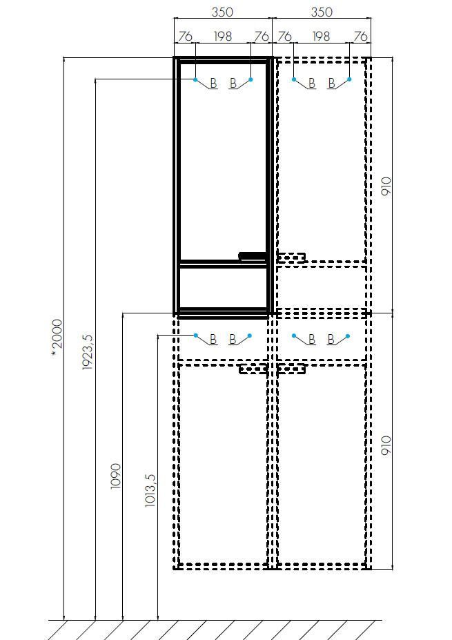 Тумба с раковиной Акватон Флай 60, цвет бежевый 1A2373K0FAX10 - фото 3