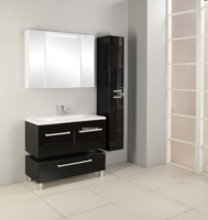 Мебель для ванной Акватон Мадрид 100 М черный глянец 2 ящиками
