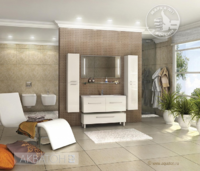 Мебель для ванной Акватон Мадрид 120 М белый 2 ящика