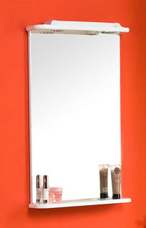Зеркало с подсветкой Акватон Мира 47, цвет белый 1A019802MR010 - фото 2