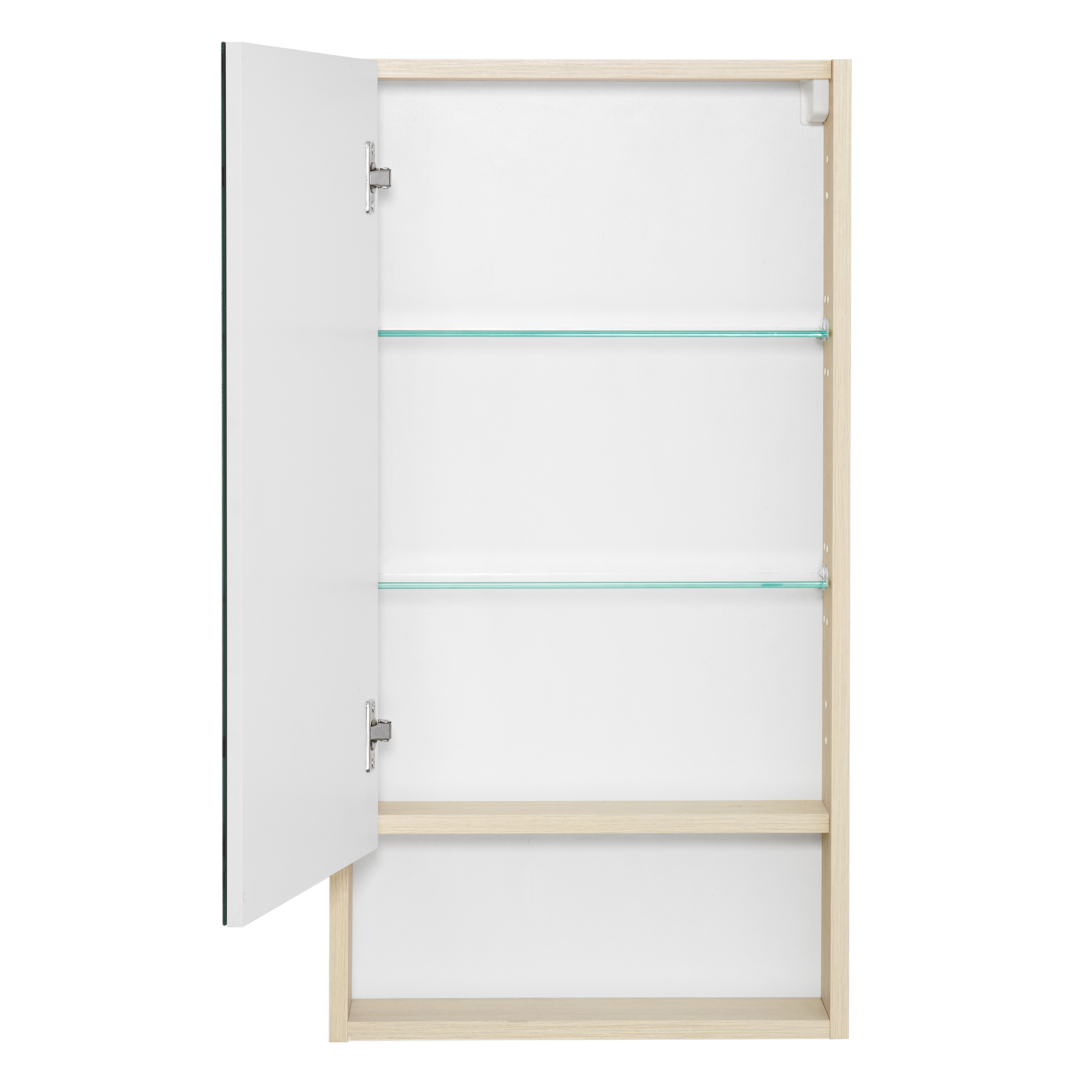 Зеркальный шкаф Акватон Сканди 1A252002SDB20 45 см, белый, цвет дуб - фото 2