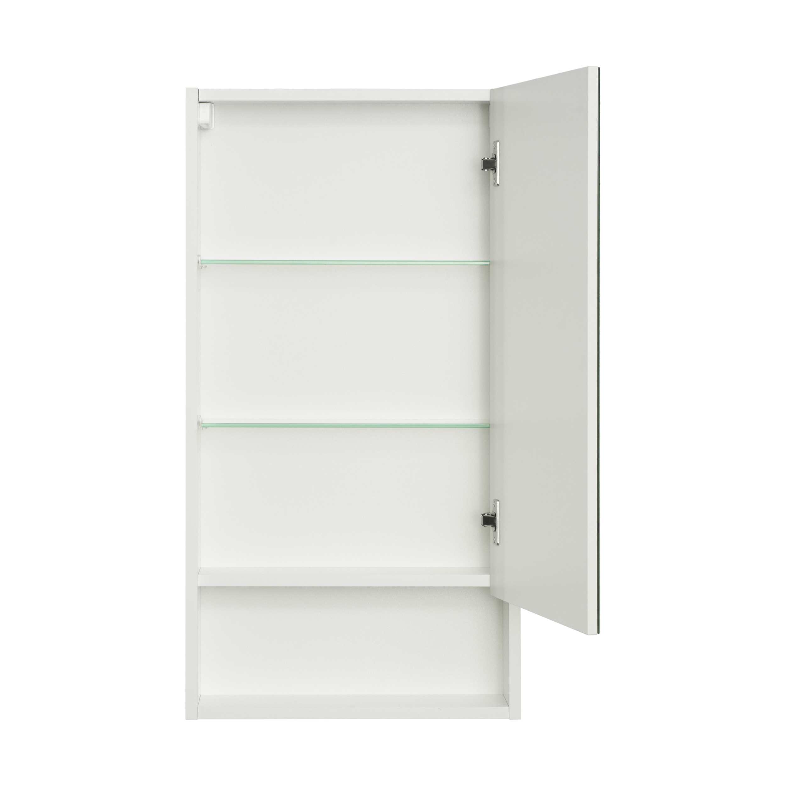 Зеркальный шкаф Акватон Сканди 45 см 1A252002SD010 белый, цвет хром - фото 2