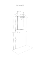 Акватон верди 50 шкаф зеркало