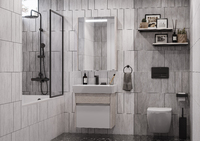 Мебель для ванной Акватон Верди PRO 54 см, подвесная, белая