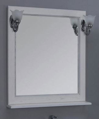 Зеркало Акватон Жерона 85 белое серебро, цвет белый 1A158702GEM20 - фото 2