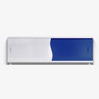 Фронтальный экран для ванны Alavann Комби 170 см белый, синий