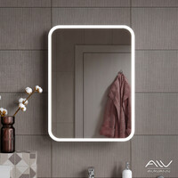 Зеркальный шкаф с подсветкой Alavann Lana 70 см белый
