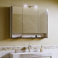 Зеркальный шкаф Alavann Layra 100 см белый