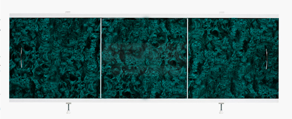 Фото Фронтальный экран для ванны Alavann Престиж 170 см зелёный ПВХ с офсетной печатью