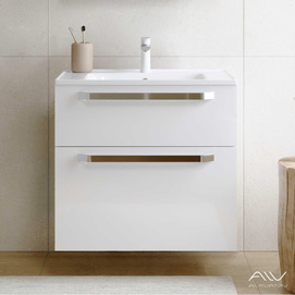 Тумба с раковиной Alavann Paris 75 белая, подвесная