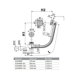  - Alcaplast A564KM1-80      