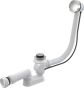 Сифон для ванны Alcaplast (Alcadrain) A55K-VE-01 хром, белый