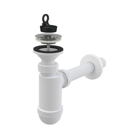 Сифон для раковины Alcaplast AG210512432 хром, белый