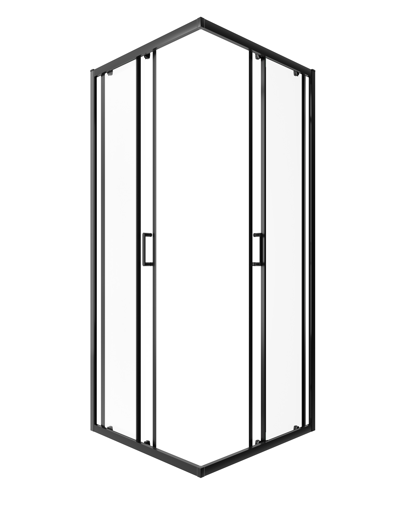 Душевой уголок Alex Baitler 90х90 AB1490B1 стекло прозрачное профиль черный без поддона 35482₽