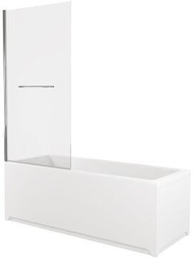 Шторка на ванну Allen Brau Priority 80x150 стекло прозрачное, профиль хром