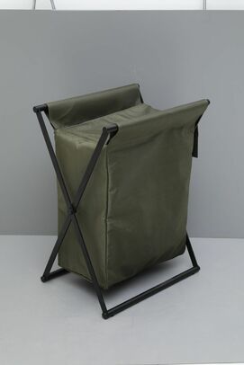 Корзина для белья Allen Brau 312051 зеленая, черная