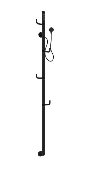 Электрический полотенцесушитель Allen Brau Liberty 165x18 7.33001-31 черный матовый