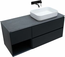 Мебель для ванной Allen Brau Infinity 120 см антрацит матовый правый