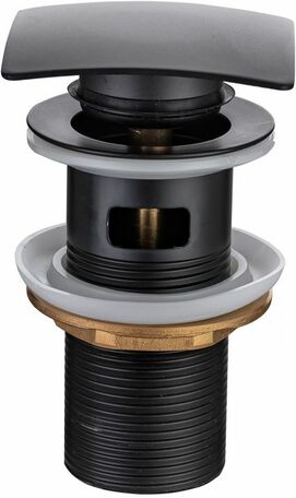 Донный клапан Allen Brau Infinity 5.21026-31 черный, с переливом
