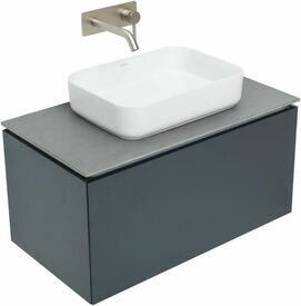 Мебель для ванной Allen Brau Infinity 85 см антрацит матовый 1 ящик