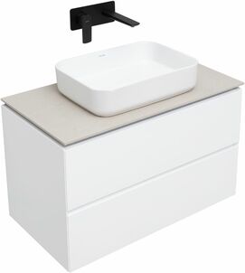 Мебель для ванной Allen Brau Infinity 85 см белая матовая