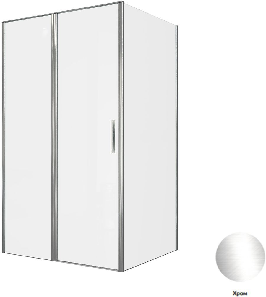 Душевой уголок Allen Brau Priority 120x80 3.31031.00 + 3.31040.00 стекло прозрачное, профиль хром, без поддона