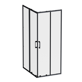 Фото Душевой уголок Am.Pm Above 100х80 W9XG-403-10080-BT профиль черный матовый, стекло прозрачное