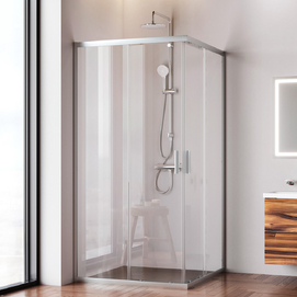 Душевой уголок Am.Pm Gem 100x100 W90G-403-100100-MT стекло прозрачное, профиль хром матовый