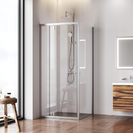 Душевой уголок Am.Pm Gem 90x90 W90G-404-9090-MT стекло прозрачное, профиль хром матовый