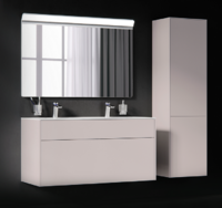 Мебель для ванной Am.Pm Inspire 2.0 Комплект мебели элегантный серый 120 см