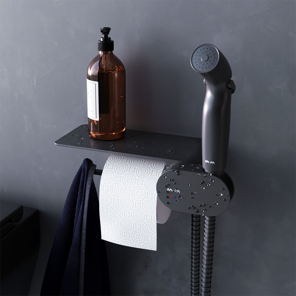Гигиенический душ со смесителем Am.Pm Like F0202622 черный, цвет черная - фото 3