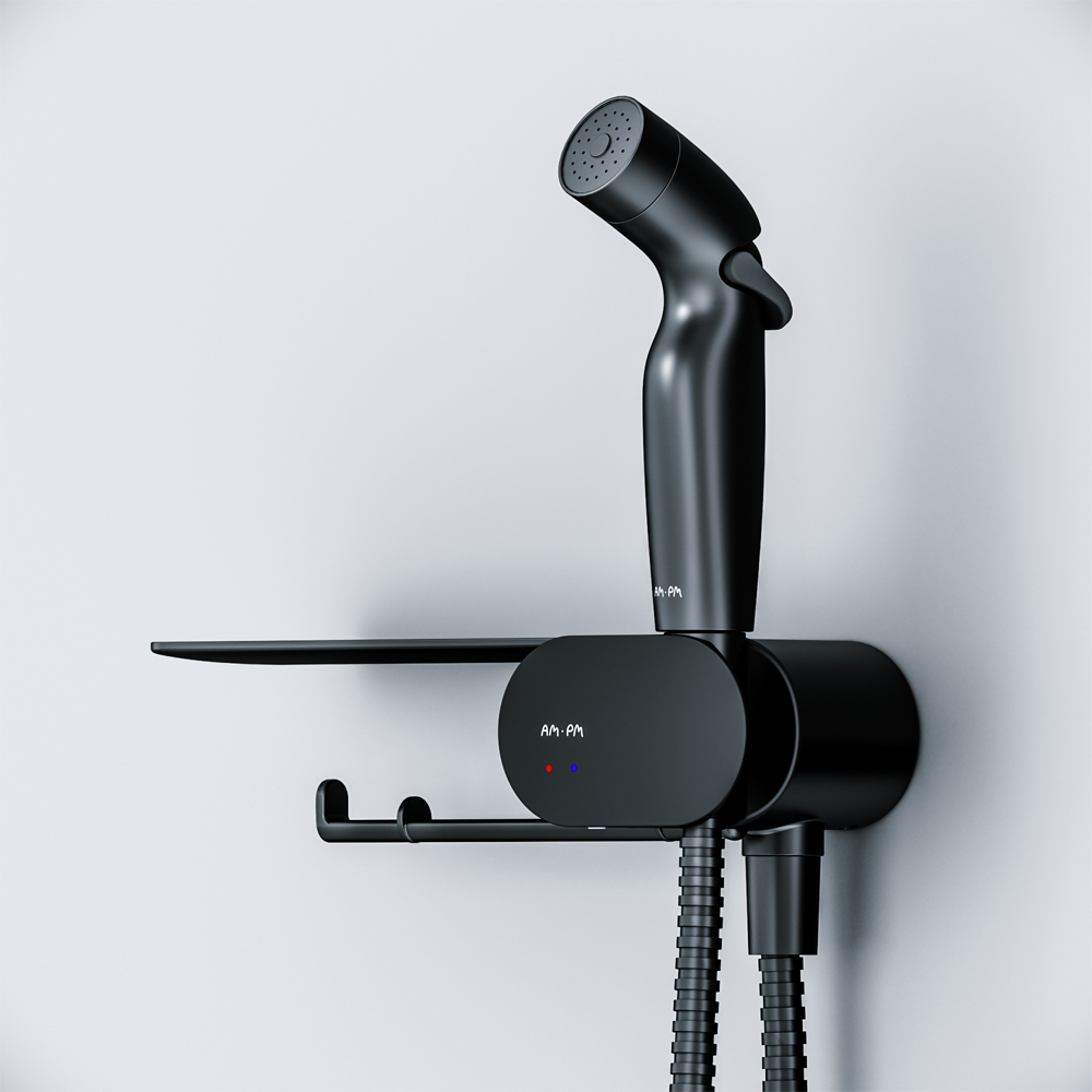 Гигиенический душ со смесителем Am.Pm Like F0202622 черный, цвет черная - фото 5
