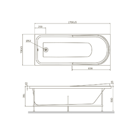 Фото Акриловая ванна Am.Pm Like W80A-170-070W-A