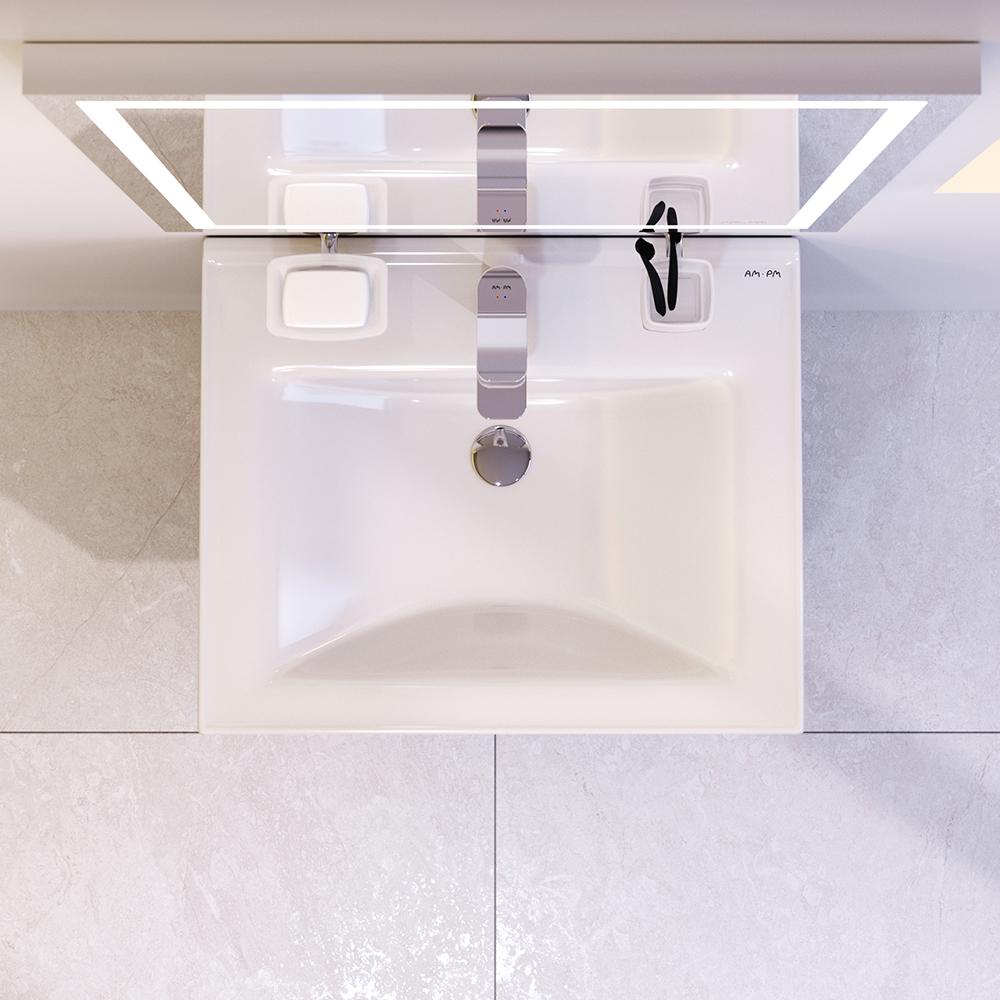 Мебель для ванной комнаты Am.Pm X-Joy 55 см черная, цвет черный M85AFHX0552BM - фото 5