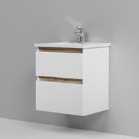 Фото Мебель для ванной Am.Pm X-Joy 55 см подвесная, 2 ящика белый глянец 4