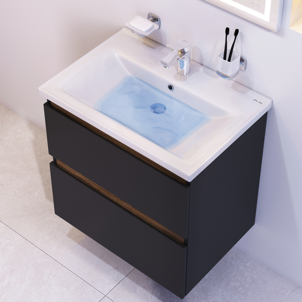 Мебель для ванной комнаты Am.Pm X-Joy 65 см черная, цвет черный M85AFHX0652BM - фото 6