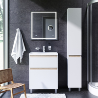 Фото Мебель для ванной Am.Pm X-Joy 65 см напольная, 2 ящика белый глянец 2