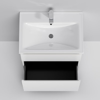 Фото Мебель для ванной Am.Pm X-Joy 65 см напольная, 2 ящика белый глянец 4