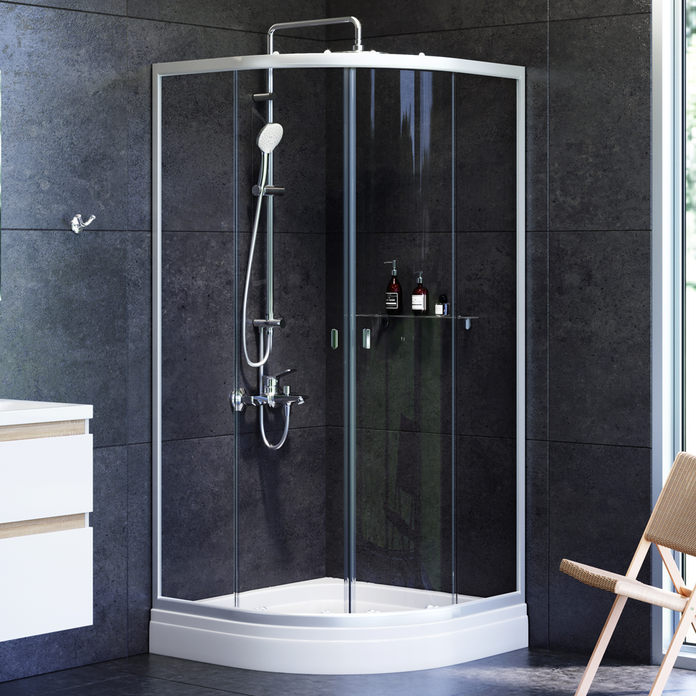 Душевой уголок AmPm X-Joy 90х90 W88G-205-090MT64 стекло прозрачное профиль хром 17990₽