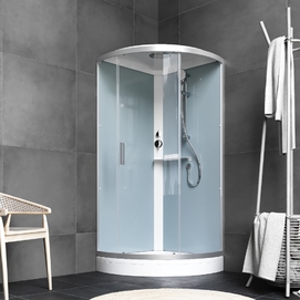 Душевая кабина Am.Pm X-Joy 90x90 W88C-401-090WT стекло прозрачное, профиль белый