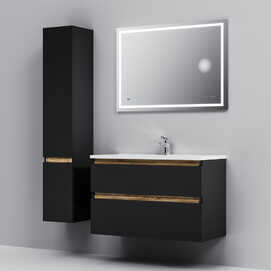 Мебель для ванной комнаты Am.Pm X-Joy 100 см черная
