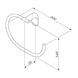 Фото Полотенцедержатель Am.Pm X-Joy A8434422 черный