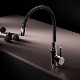 Смеситель для кухни Am.Pm X-Joy S F85B07602 черный, хром