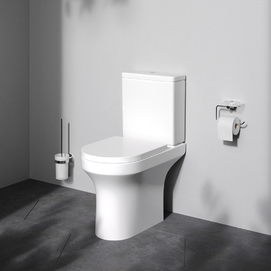 Унитаз-компакт Am.Pm X-joy C85A8601SC безободковый, с крышкой микролифт, белый