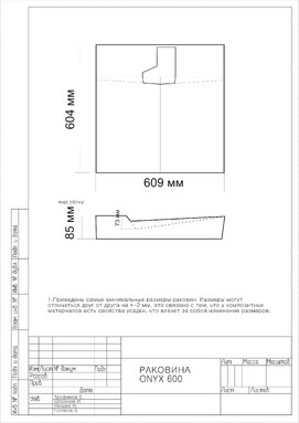Фото Раковина над стиральной машиной Andrea Onyx